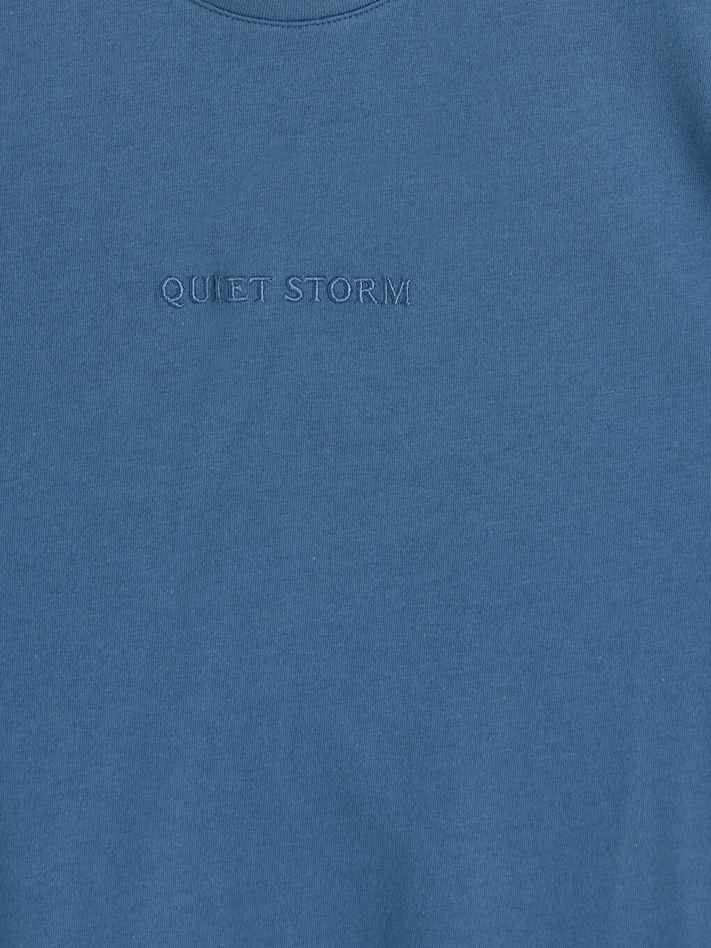 Mavi Bisiklet Yaka Nakışlı Erkek Tişört-2