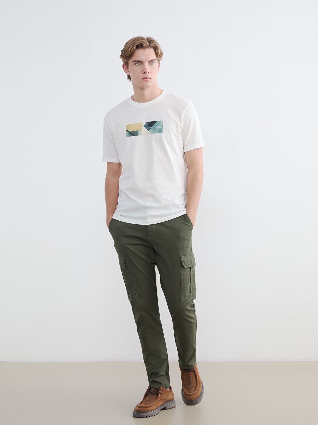 Crew Neck Printed Men's Jersey T-Shirt-1