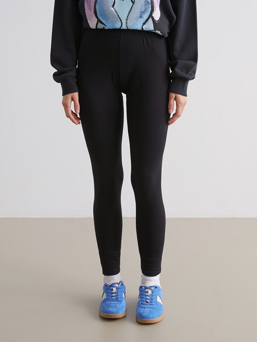 Женские леггинсы с эластичным поясом-1