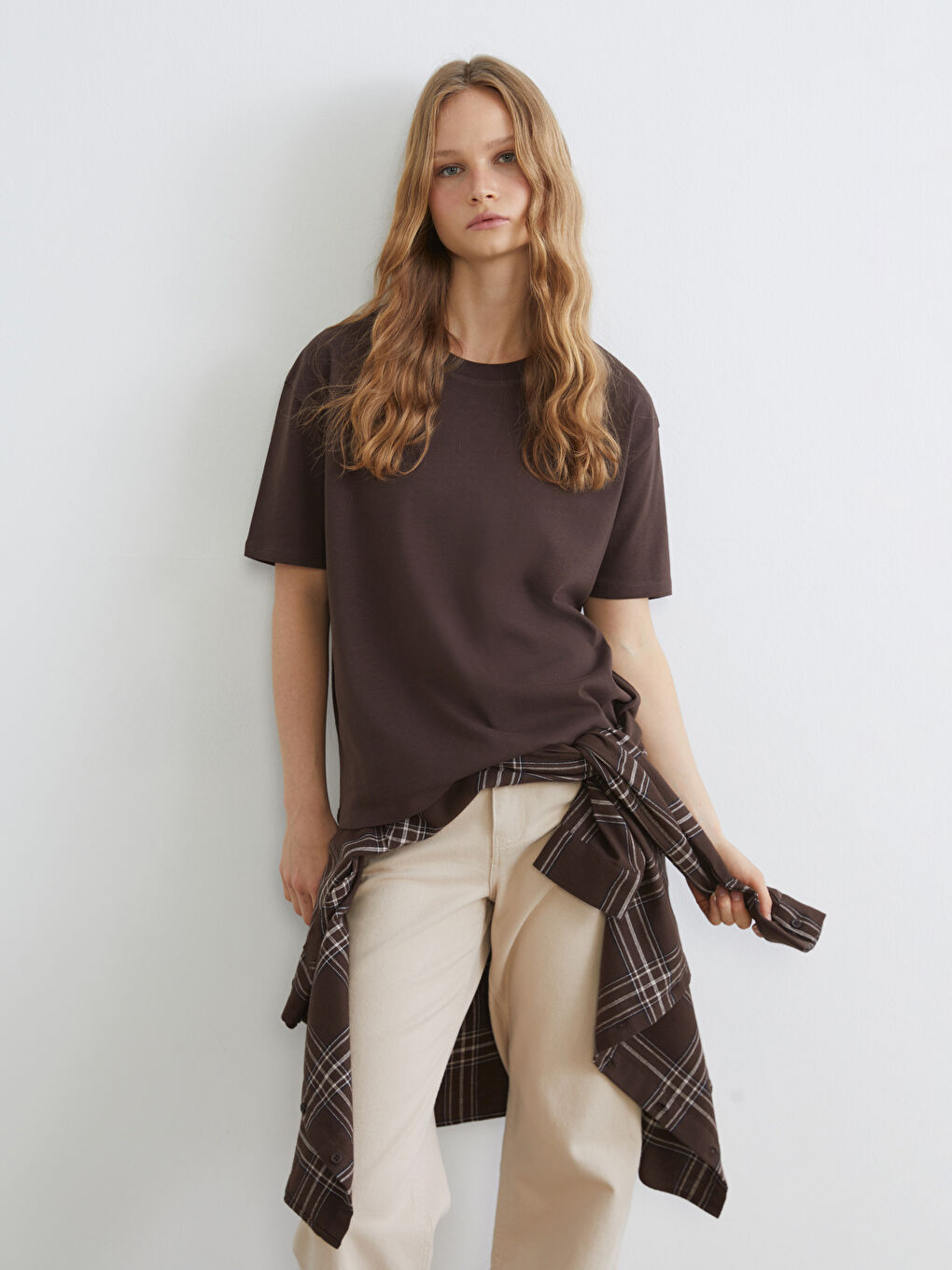 Футболка с круглым вырезом для женщин