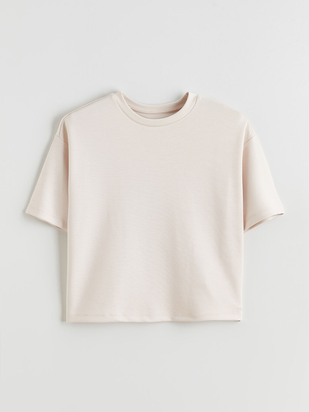 Жұмсақ жанасымды оверсайз футболка.-4