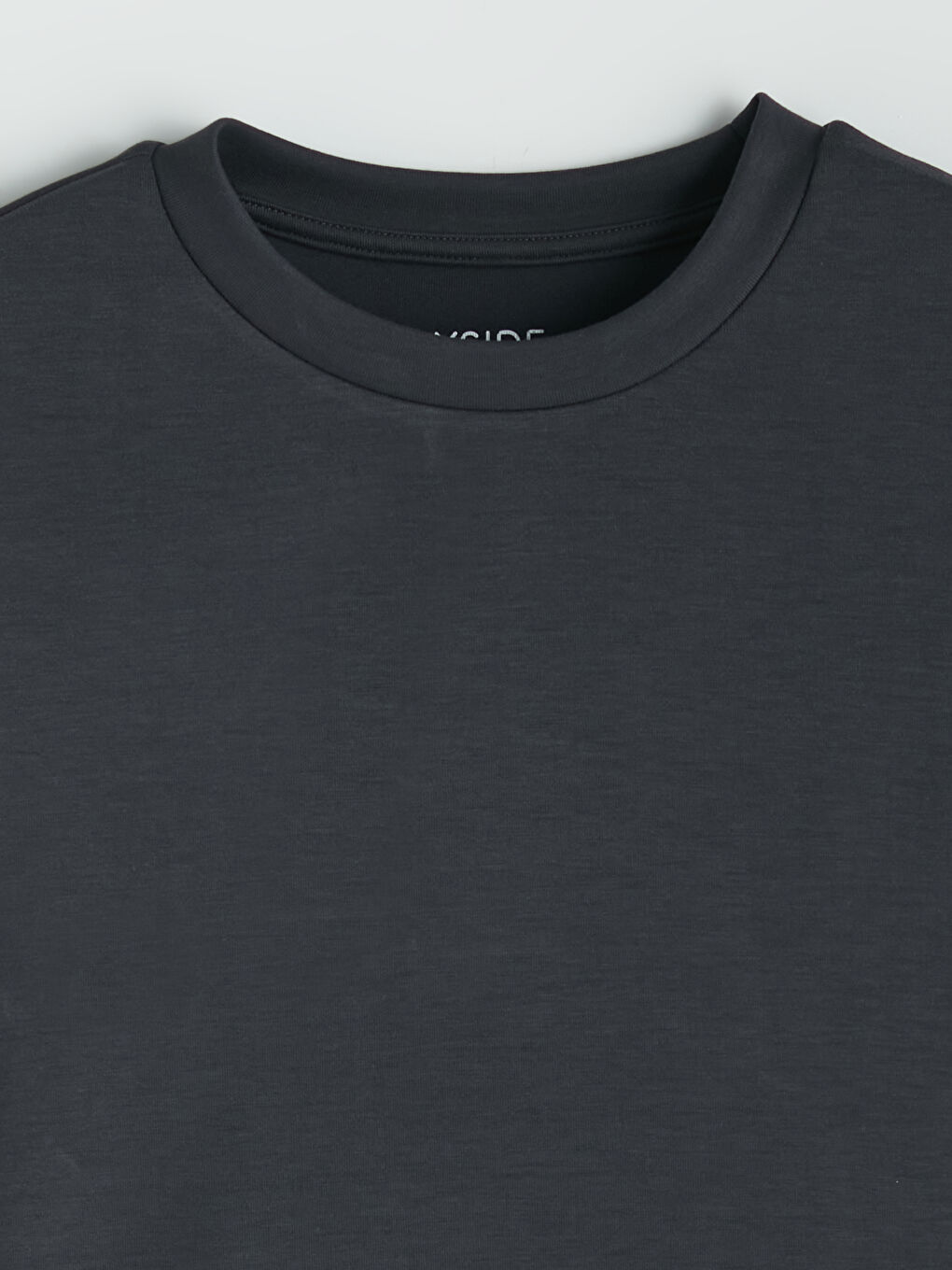 Antrasit Soft Touch Oversize Kadın Tişört-1