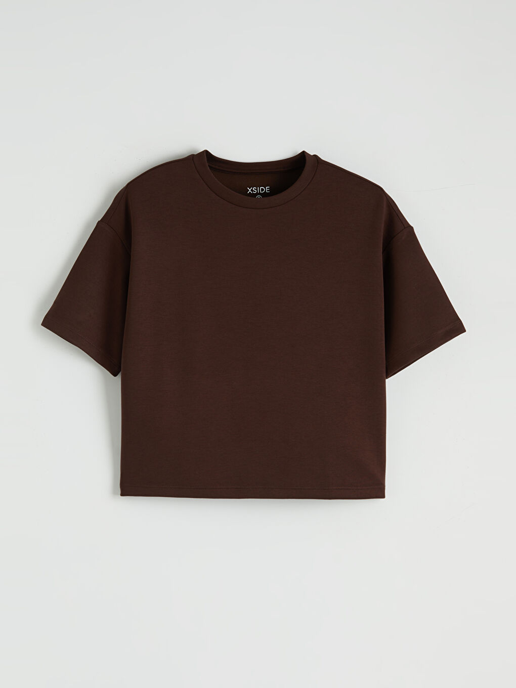 Жұмсақ жанасымды оверсайз футболка.-4