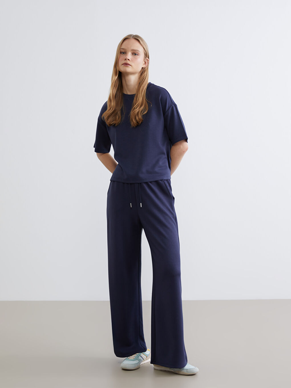 Әйелдер көк Жайлы спорт шалбар