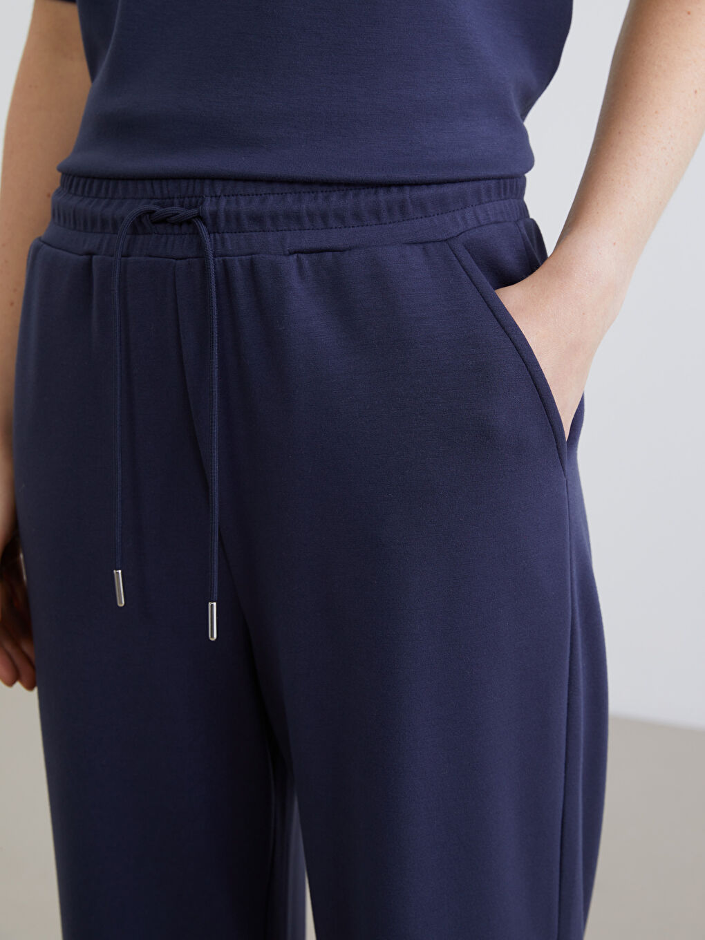 Әйелдер көк Жайлы спорт шалбар-2