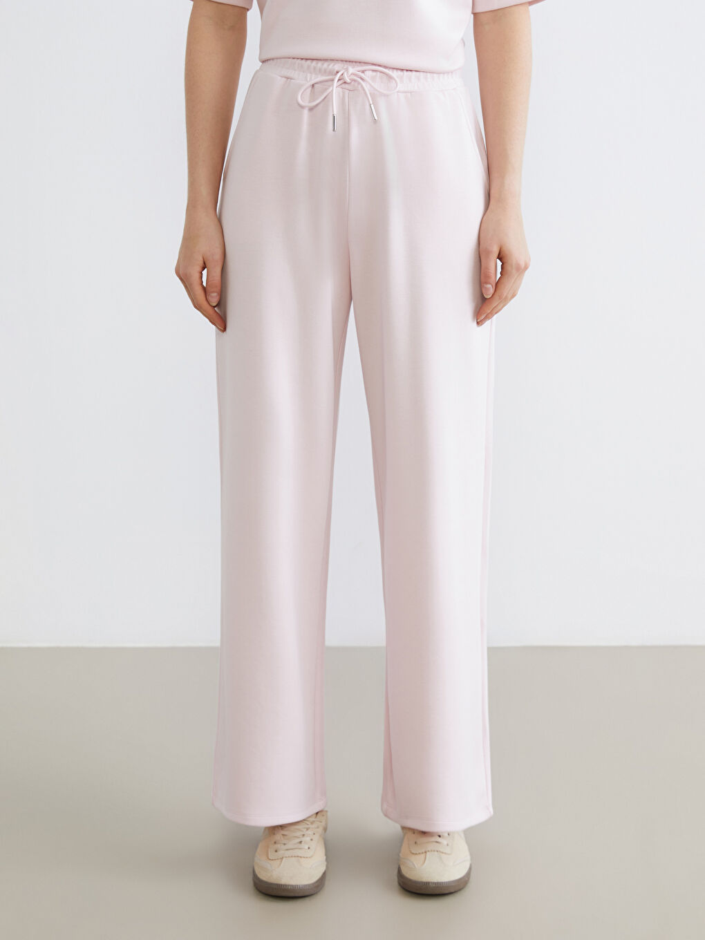 Әйелдер қызғылт Жайлы спорт шалбар-1