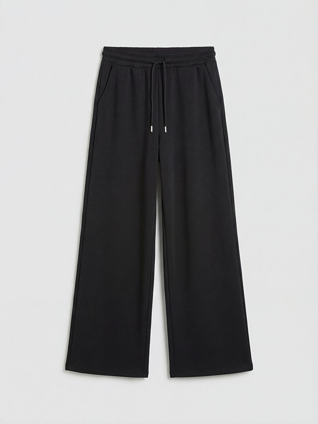 Antrasit Beli Lastikli Kadın Kalın Eşofman Altı