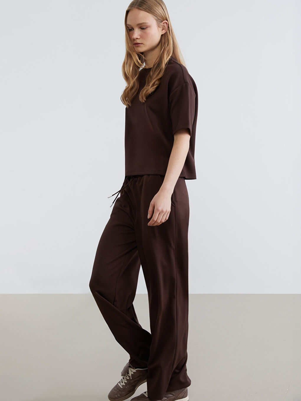 Әйелдер қоңыр Жайлы спорт шалбар