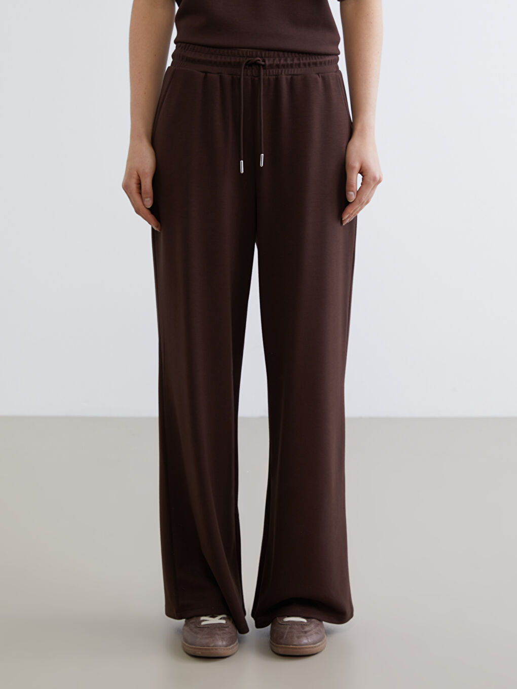 Әйелдер қоңыр Жайлы спорт шалбар-1