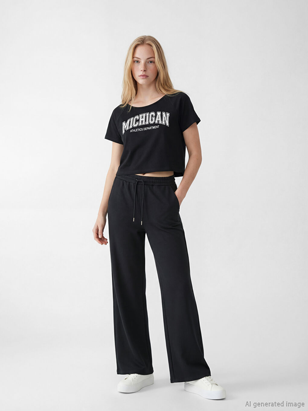 Elastic Waist Women's Thick Sweatpants