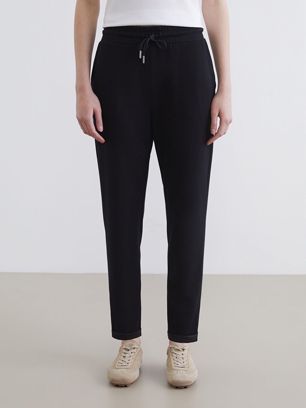 Soft Touch Women's Sweatpants with Elastic Waistband-1