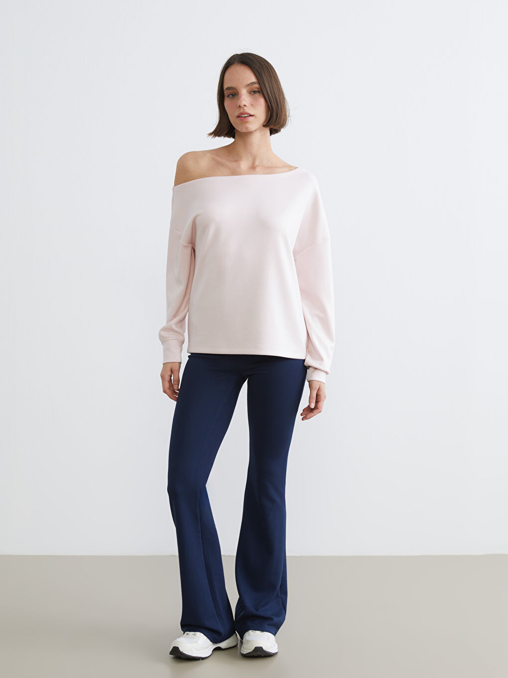 Boat Neck Soft Touch Women's Sweatshirt-1