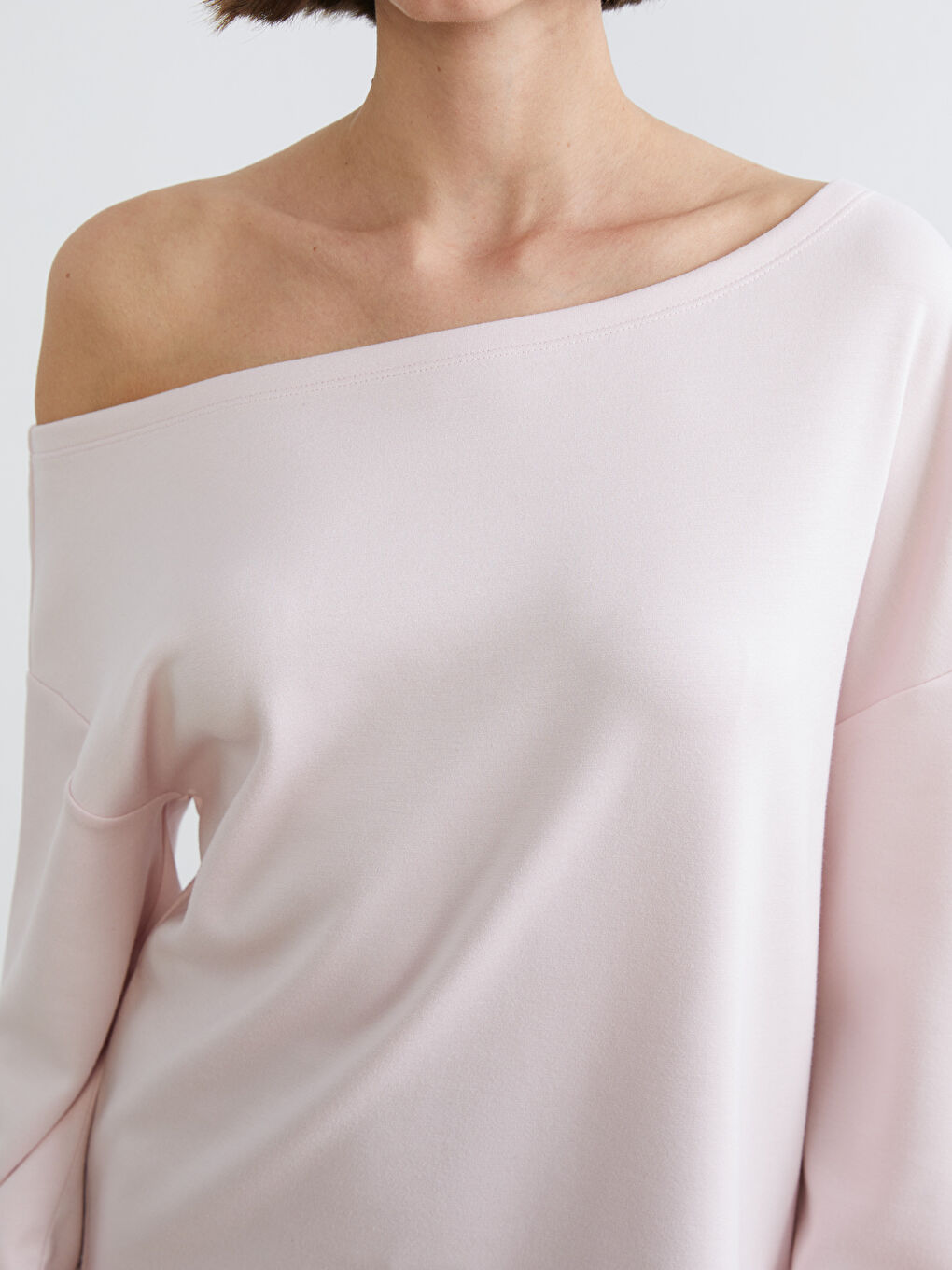 Boat Neck Soft Touch Women's Sweatshirt-2