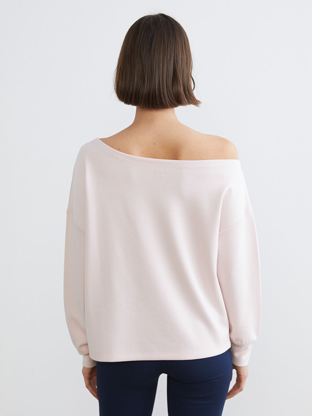 Boat Neck Soft Touch Women's Sweatshirt-3