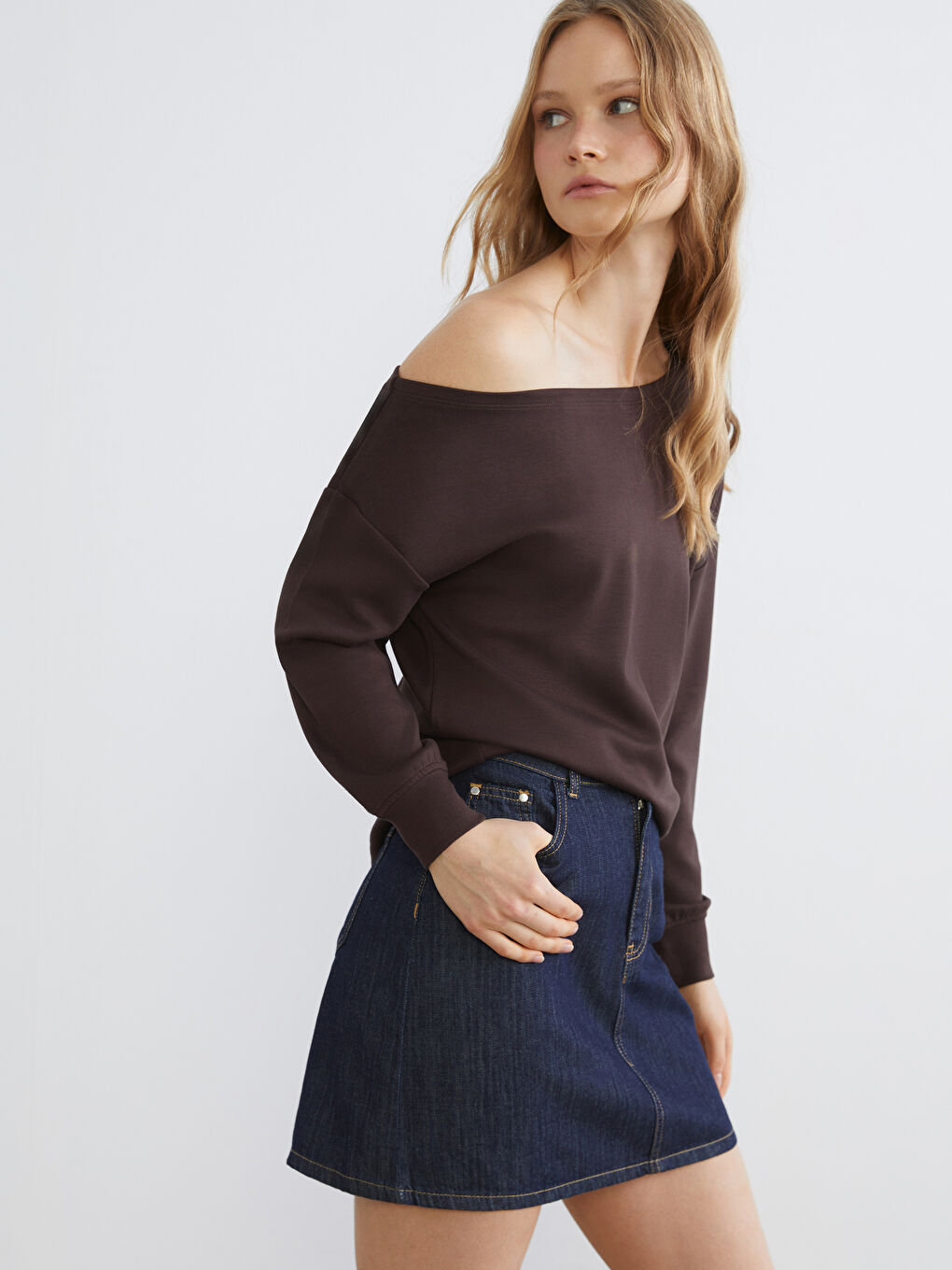 Boat Neck Soft Touch Women's Sweatshirt