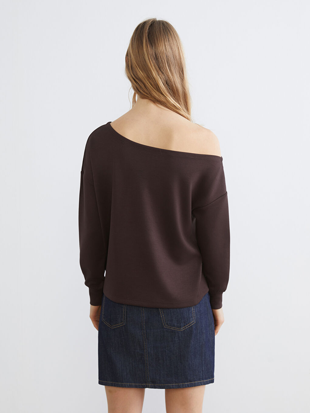 Boat Neck Soft Touch Women's Sweatshirt-3