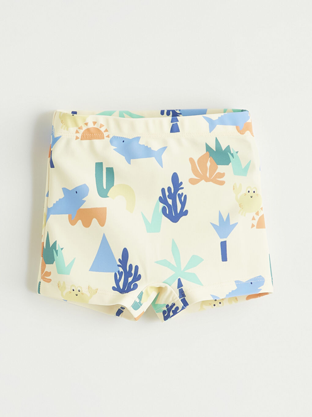 Sarı Desenli Erkek Bebek Mayo Takımı-4