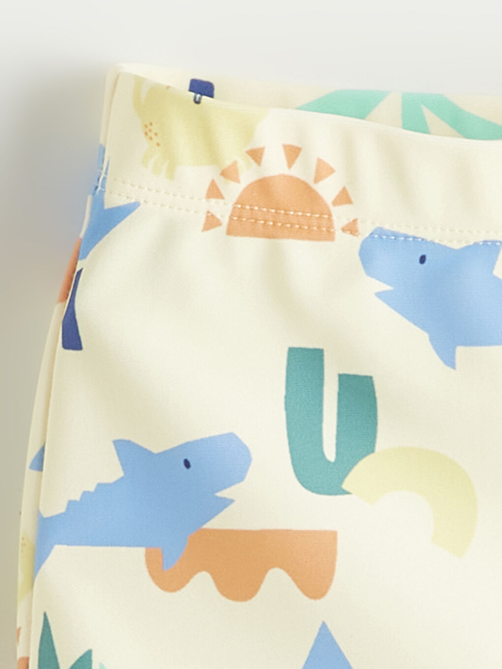 Sarı Desenli Erkek Bebek Mayo Takımı-5