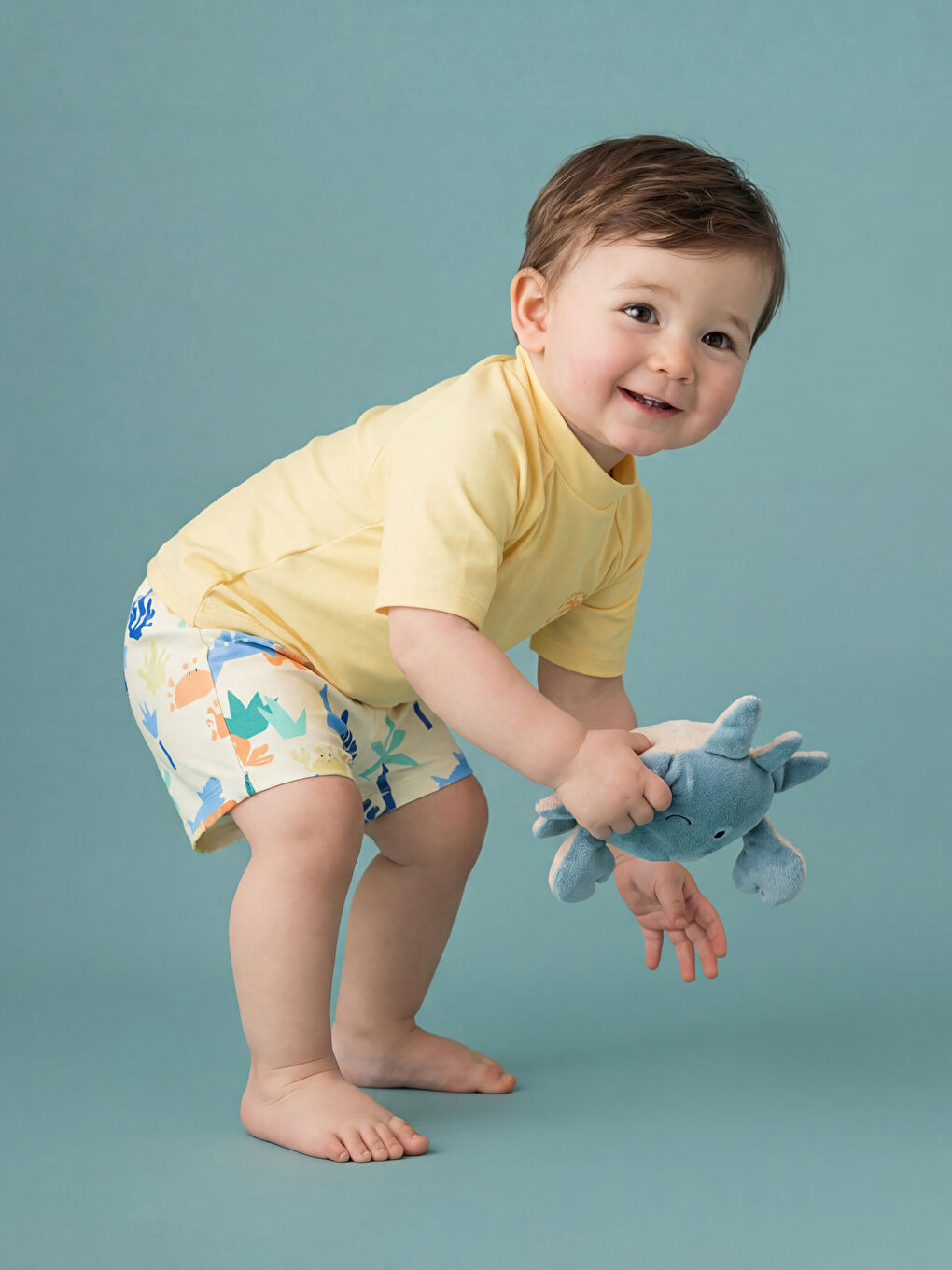 ნაბეჭდი ჩვილი ბიჭების საცურაო კოსტიუმების ნაკრები-1