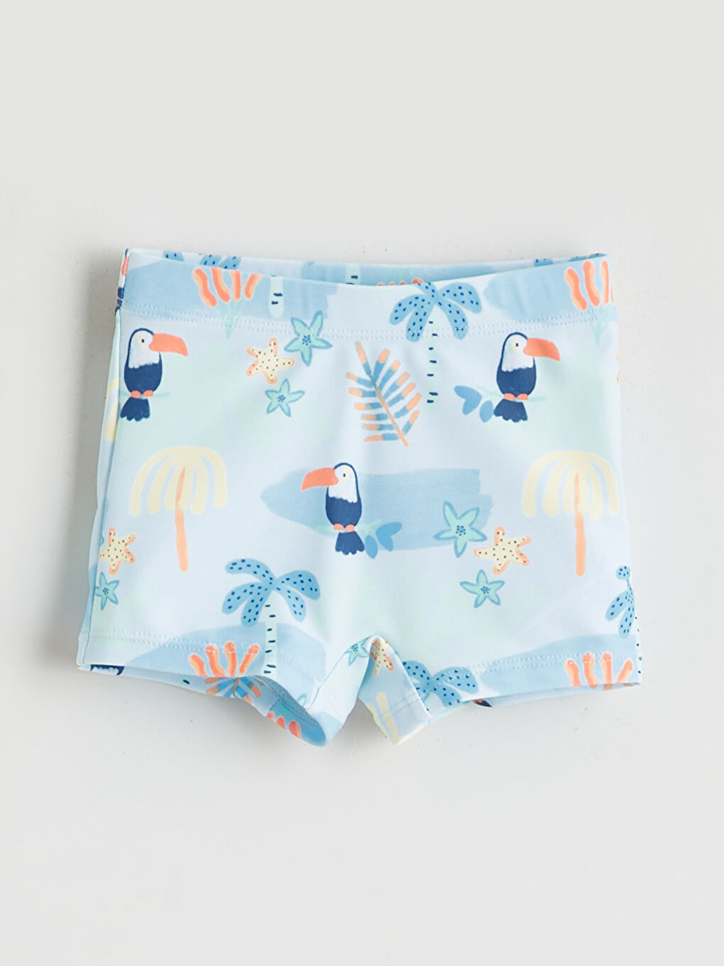 Turuncu Baskılı Erkek Bebek Mayo Takımı-3