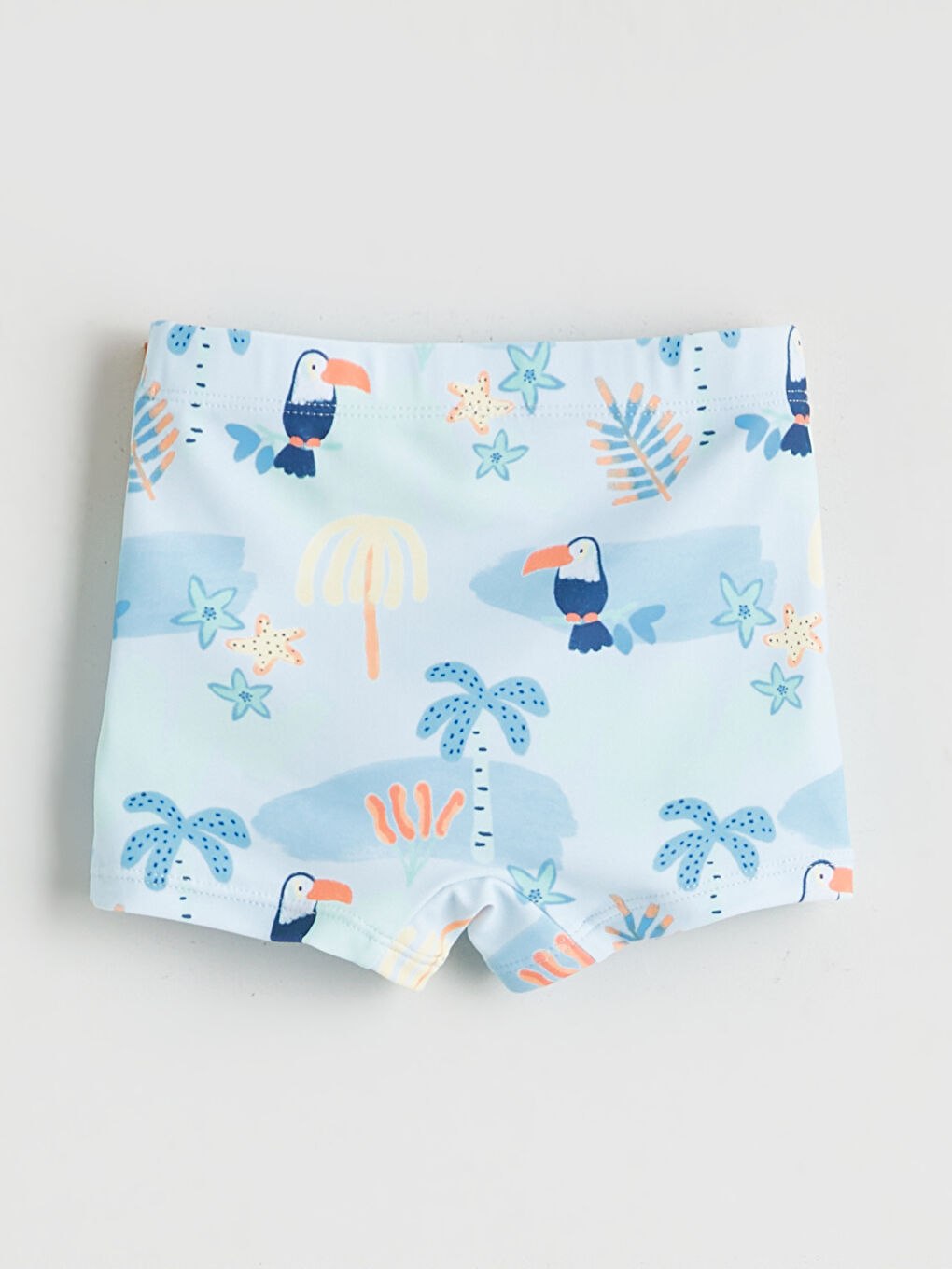 Turuncu Baskılı Erkek Bebek Mayo Takımı-4