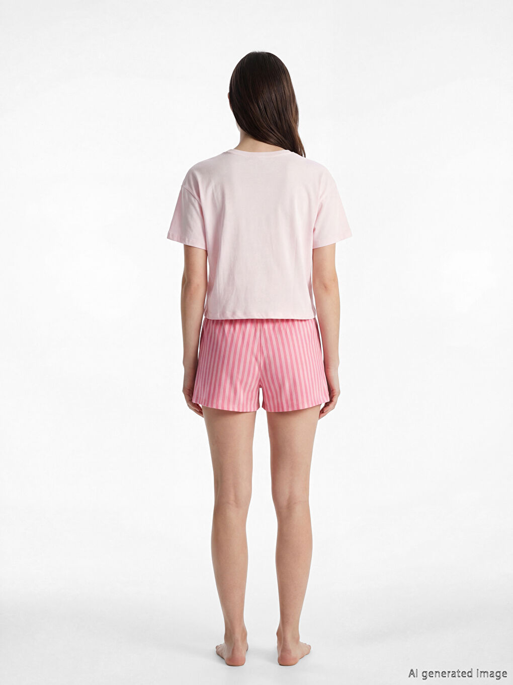 Woman PINK Shortie Pyjama Set-3