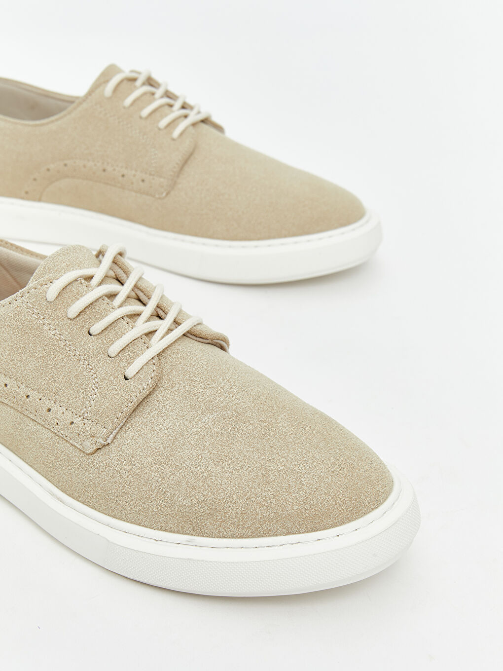 Bej Bağcıklı Erkek Klasik Ayakkabı-2