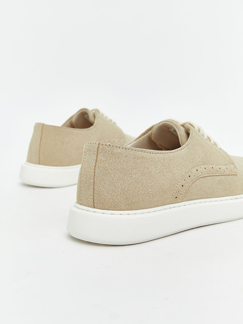 Bej Bağcıklı Erkek Klasik Ayakkabı-4