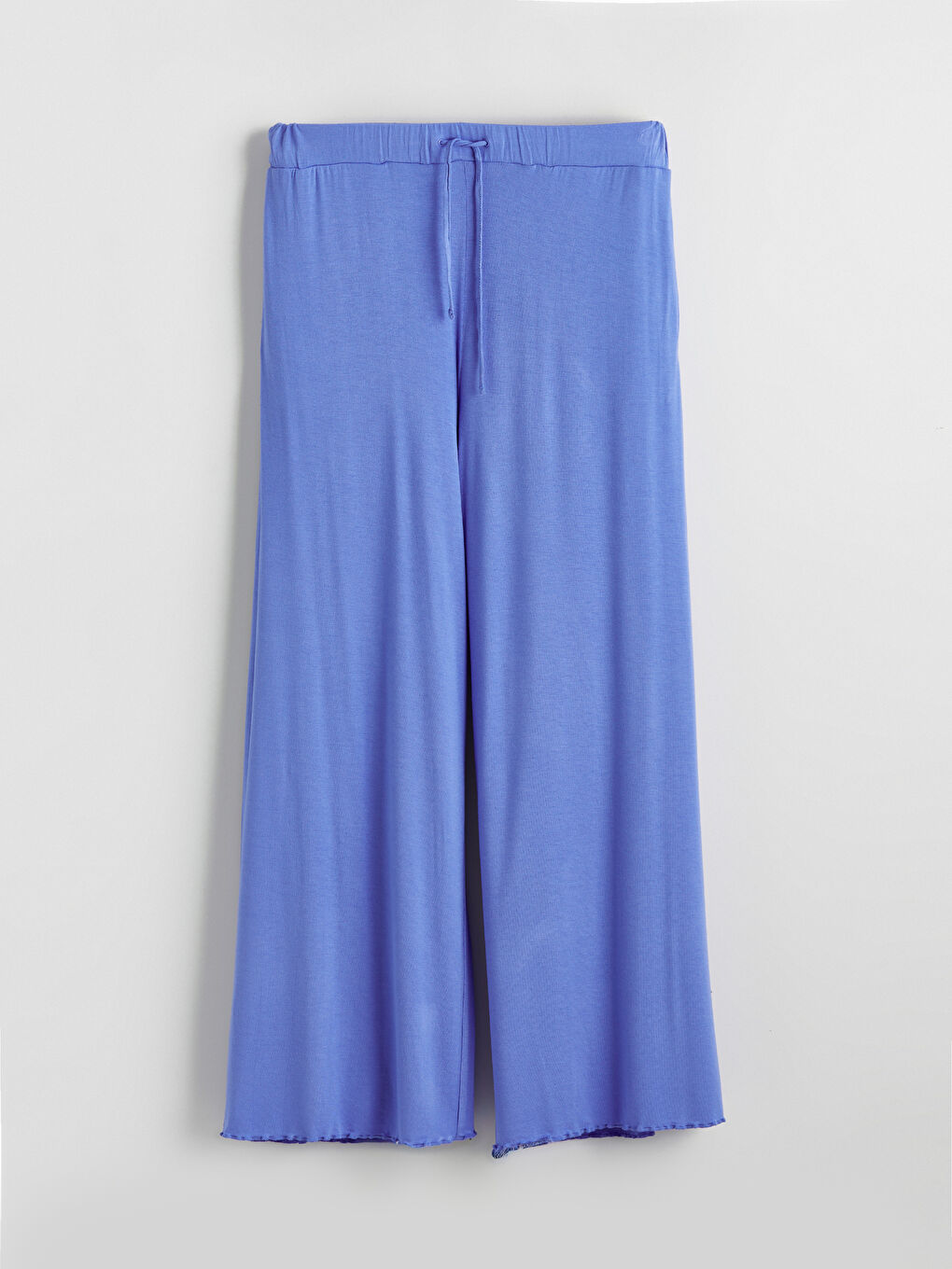 Mavi V Yaka Kadın Pijama Takım-4