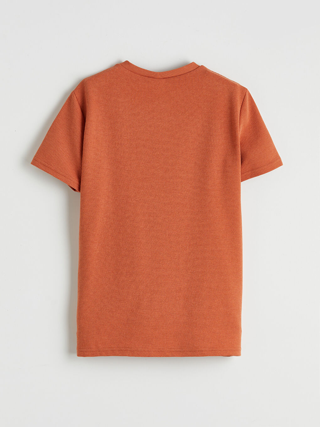 Turuncu Bisiklet Yaka Erkek Çocuk Tişört-2