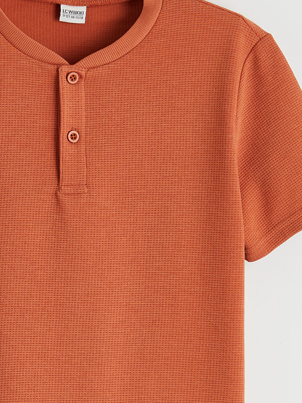 Turuncu Bisiklet Yaka Erkek Çocuk Tişört-3