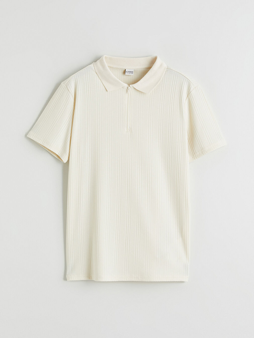 Bej Polo Yaka Erkek Çocuk Tişört