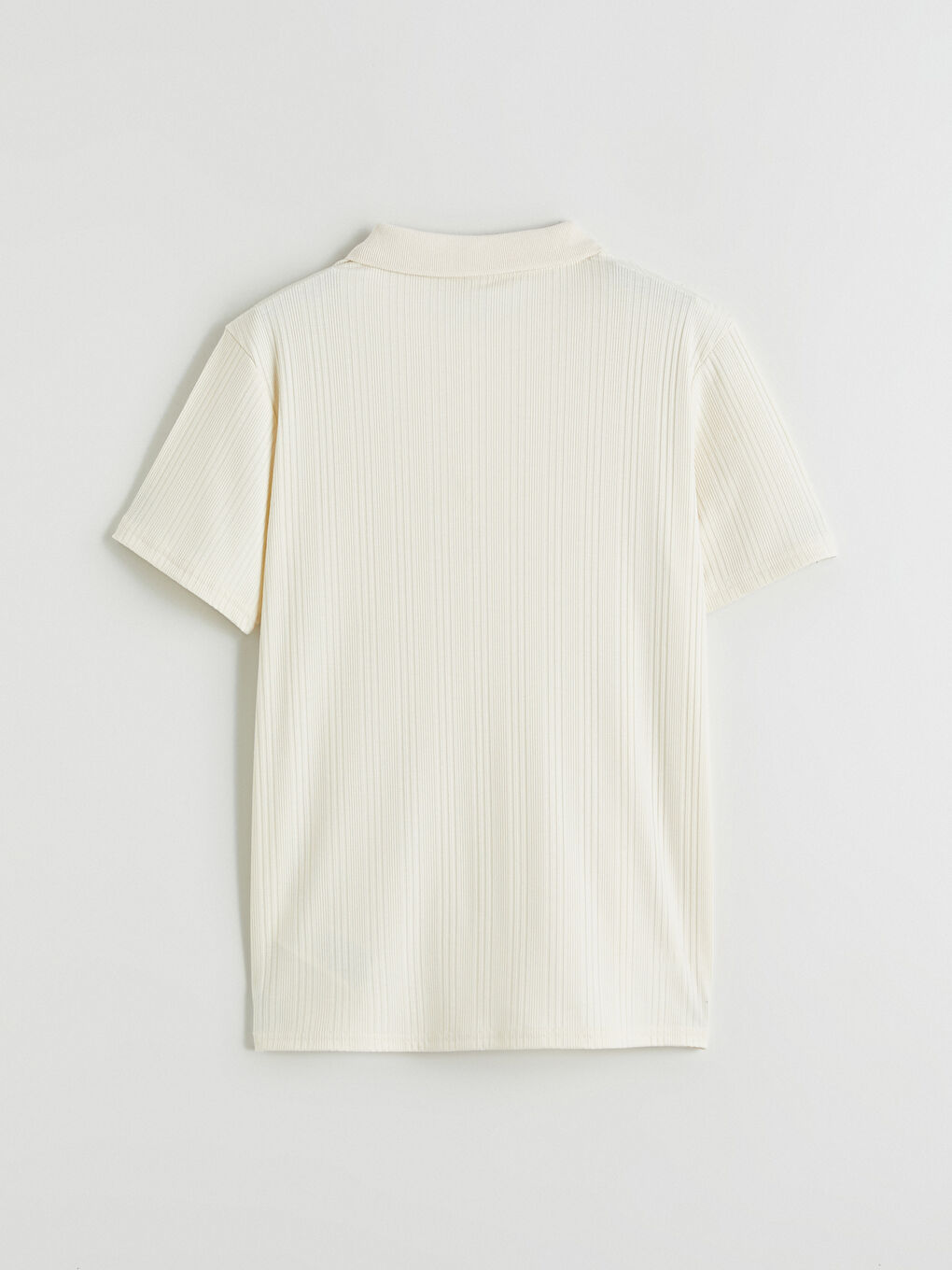 Bej Polo Yaka Erkek Çocuk Tişört-2