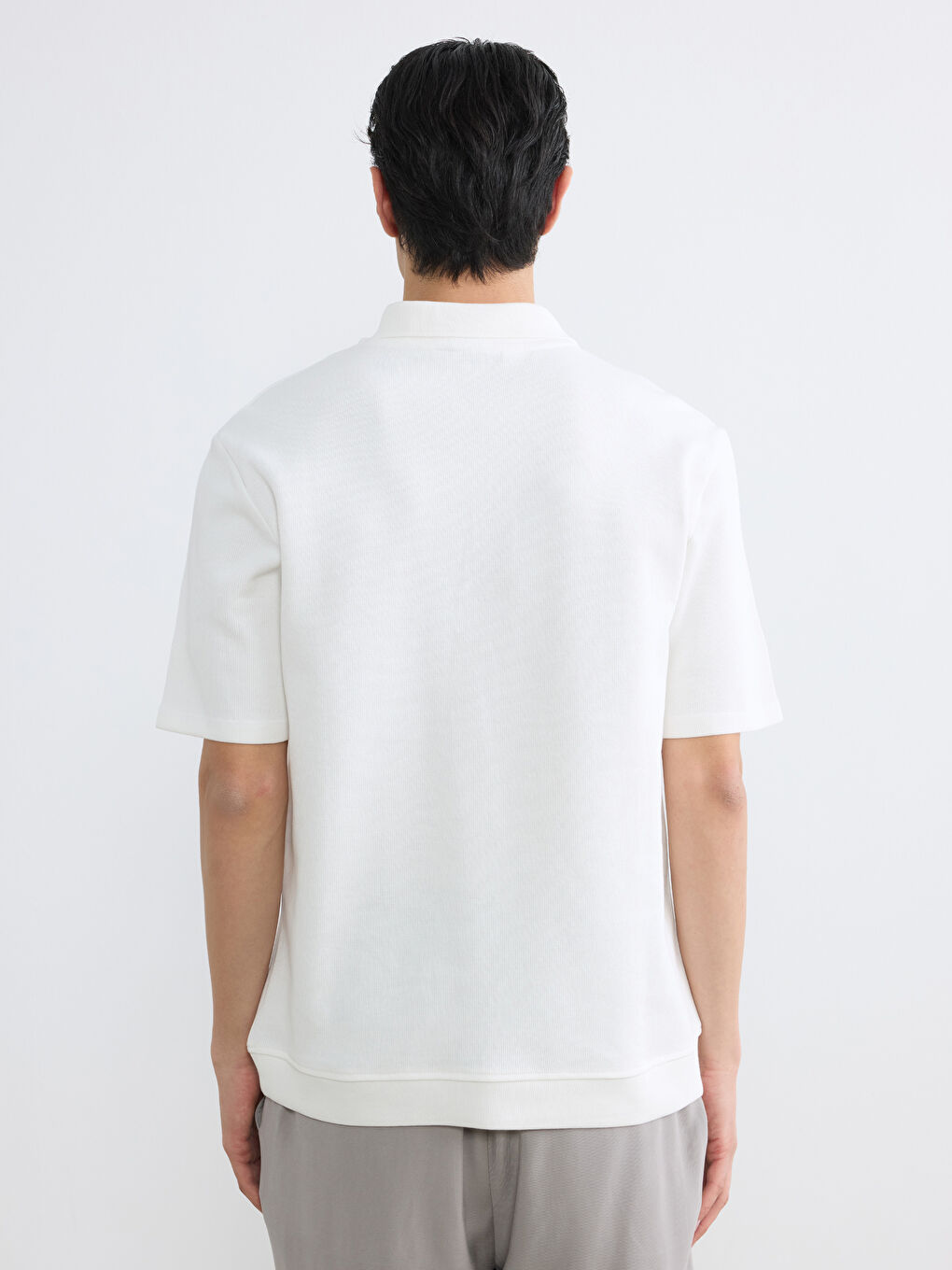 Polo Collar Men's T-Shirt-3