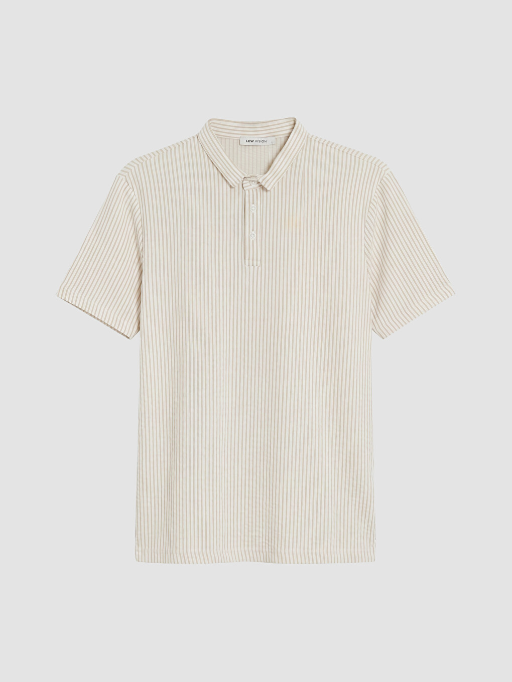 Polo Collar Striped Men's T-Shirt-4