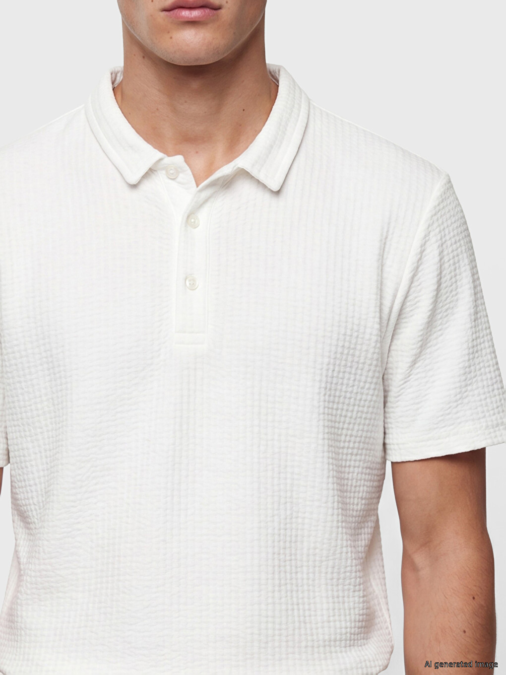 Polo Collar Striped Men's T-shirt-2