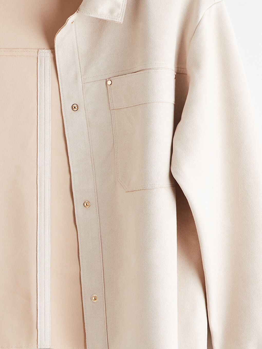 Оверсайз рубашка из искусственной замши для женщин-6