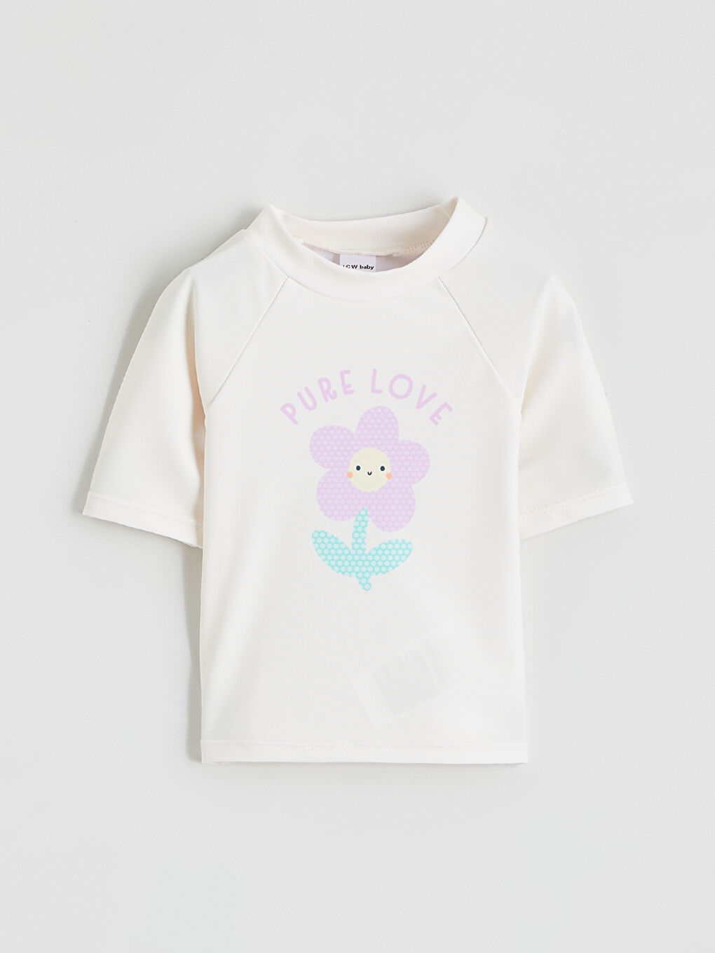 Ekru Kız Bebek Mayo Takım-1