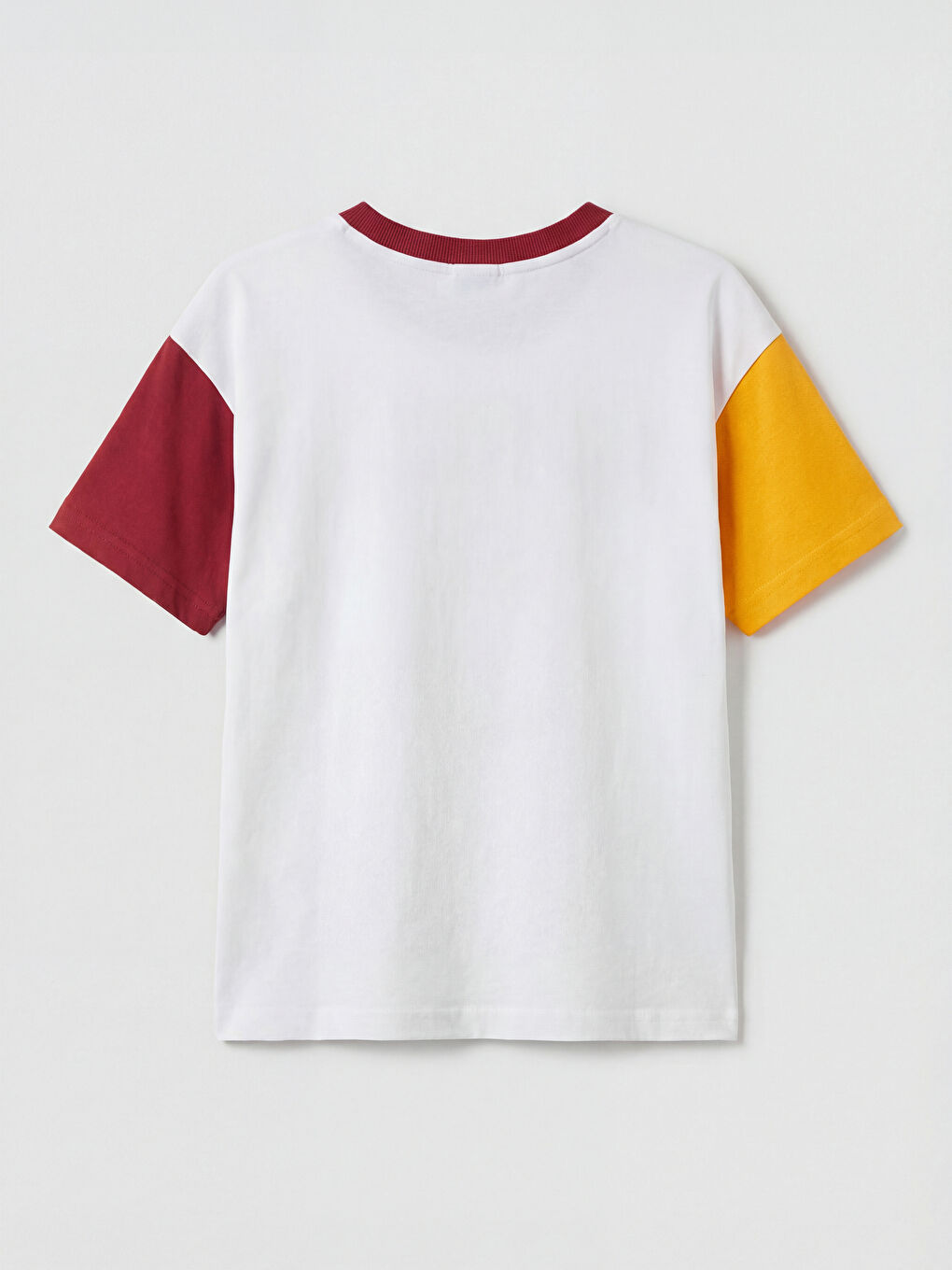 Beyaz Galatasaray Baskılı Erkek Çocuk Tişört-1