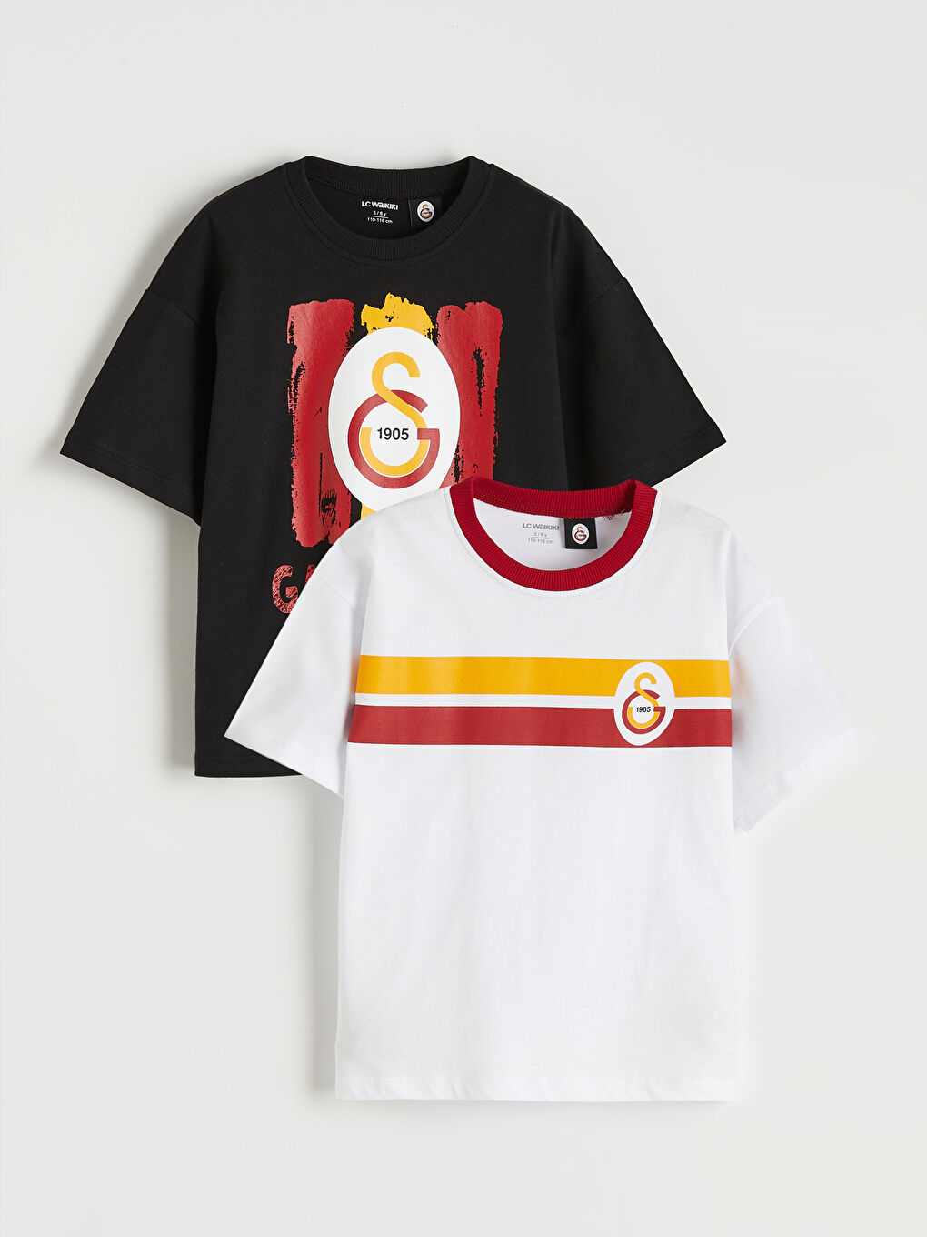 Beyaz Galatasaray Baskılı Erkek Çocuk Tişört 2'li