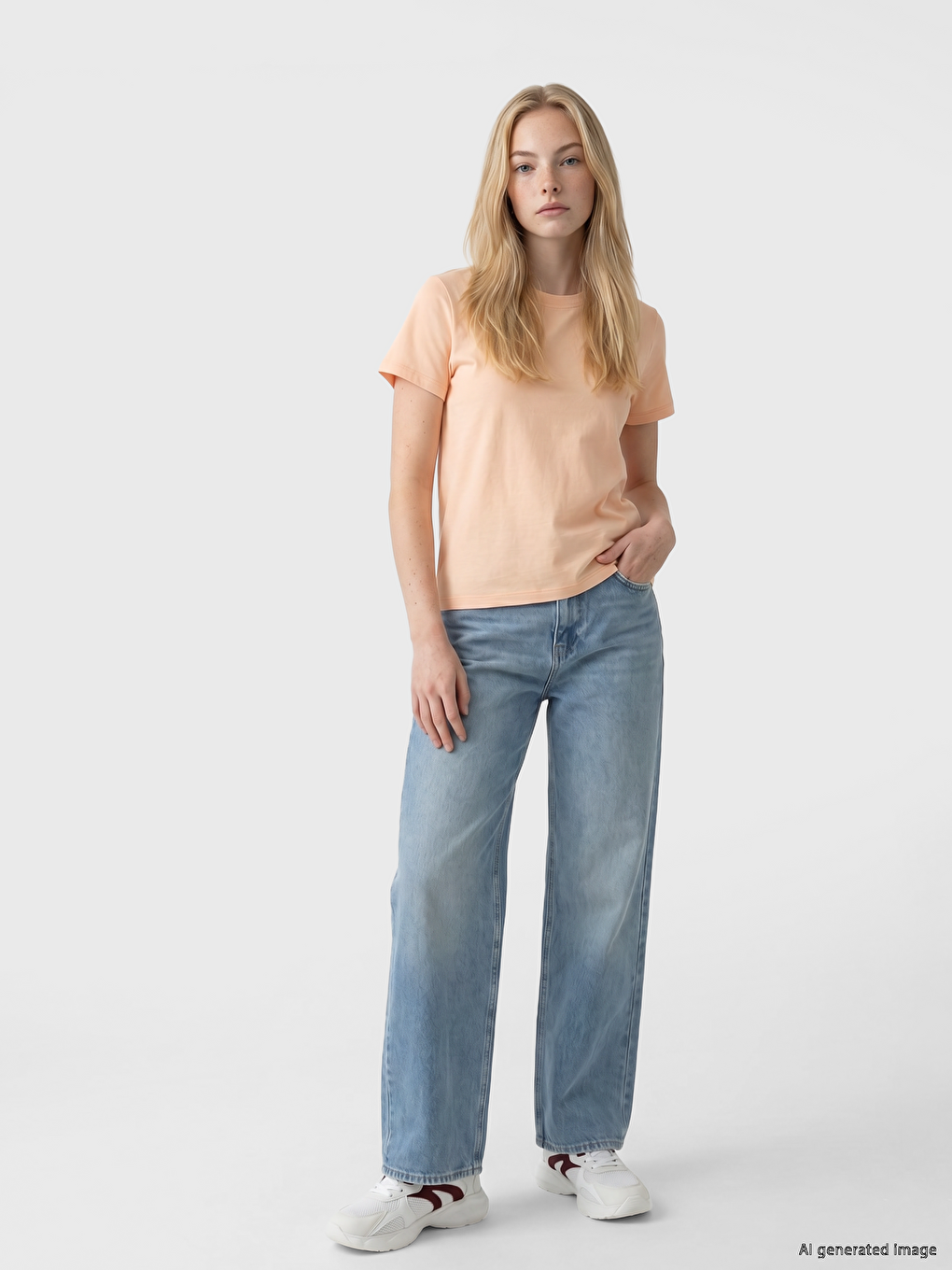 Crew Neck Women's T-shirt-1