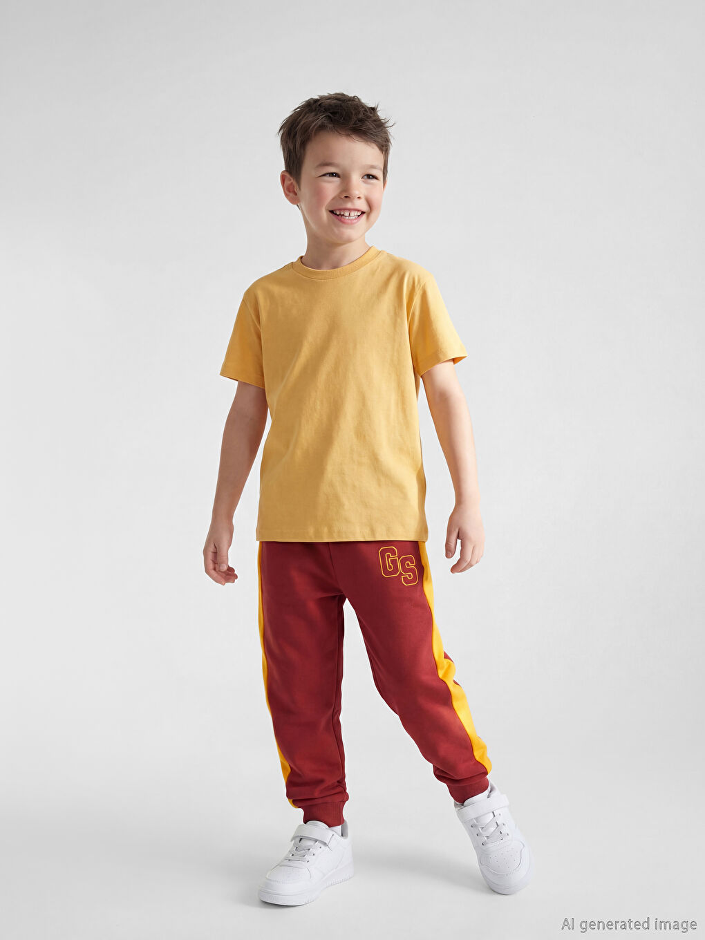 Kırmızı Galatasaray Baskılı Erkek Çocuk Jogger Eşofman Altı