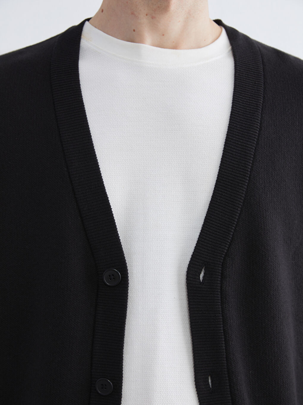 Man BLACK Cardigan-2