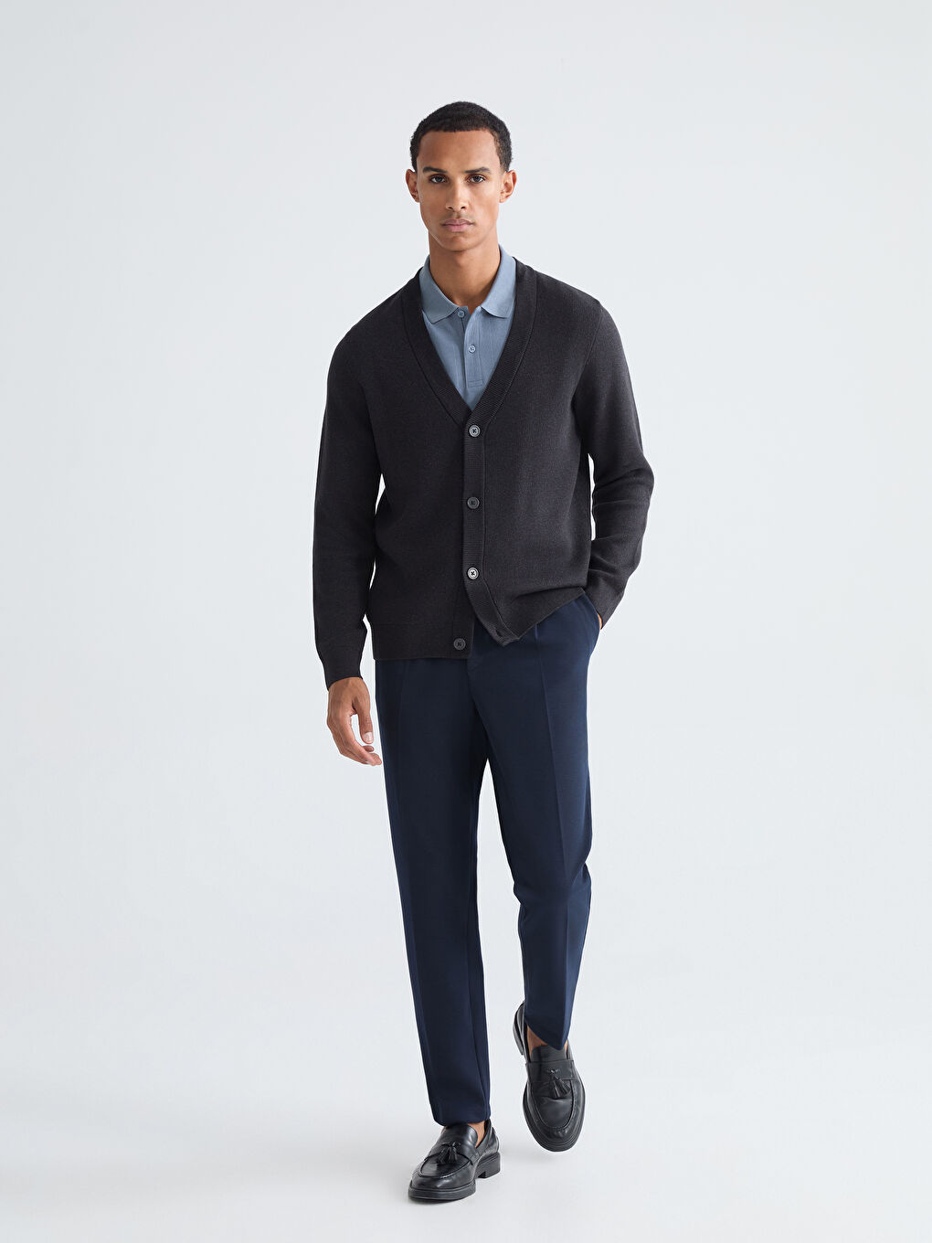 Ерлер антрацит түстес Кардиган-1