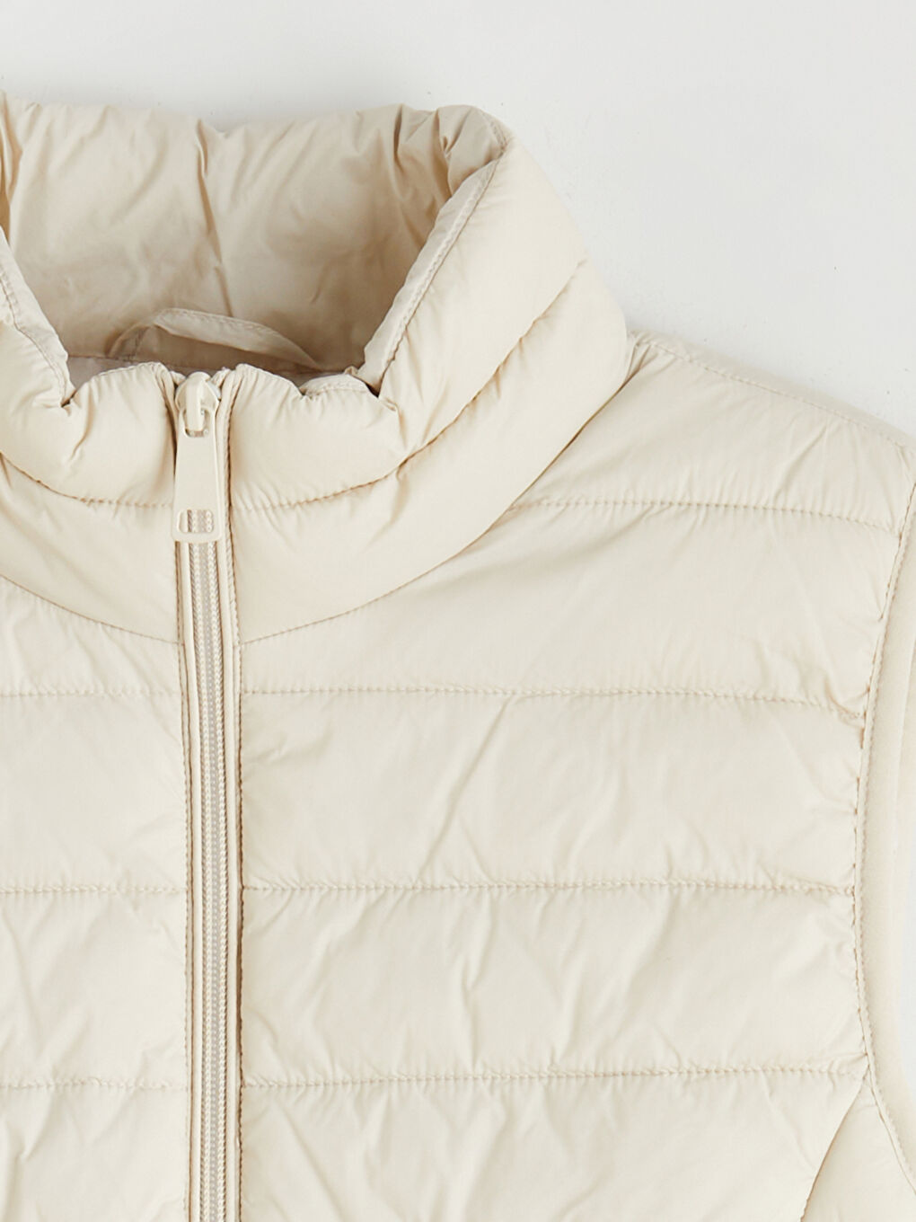 Doudoune sans manches BEIGE Femme-6