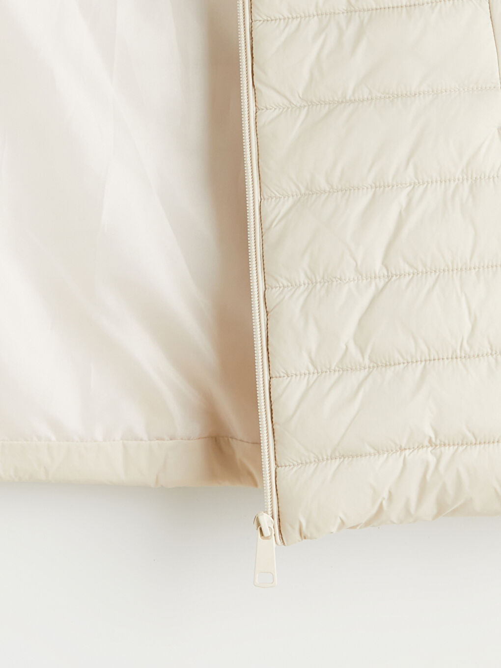 Doudoune sans manches BEIGE Femme-7