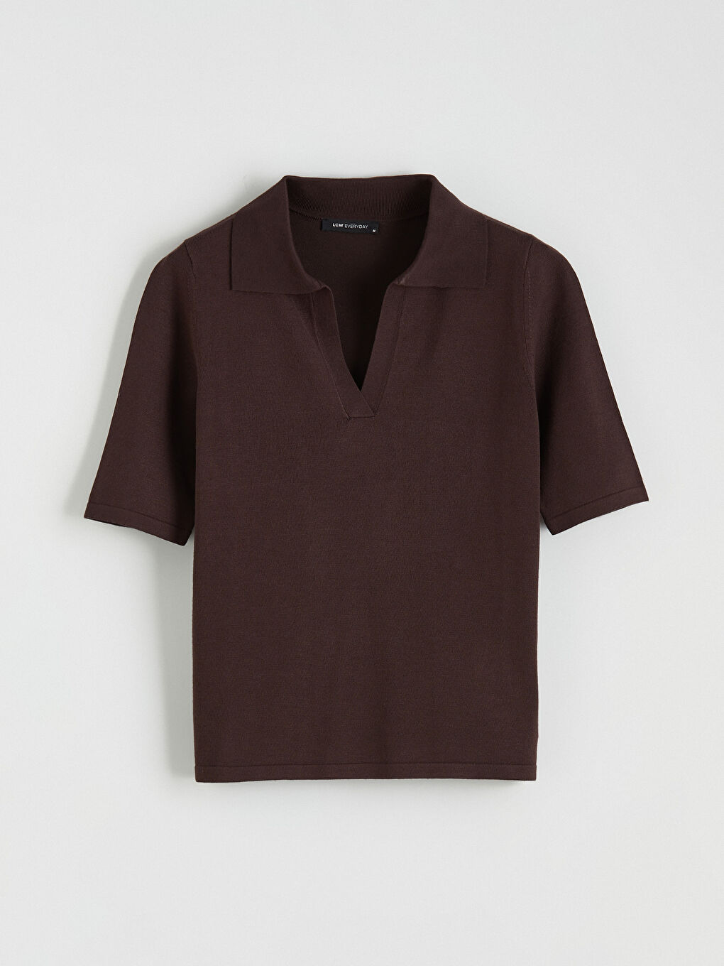 Women's Polo Neck Knit Sweater-4