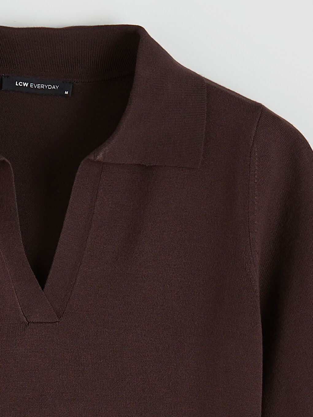 Women's Polo Neck Knit Sweater-5