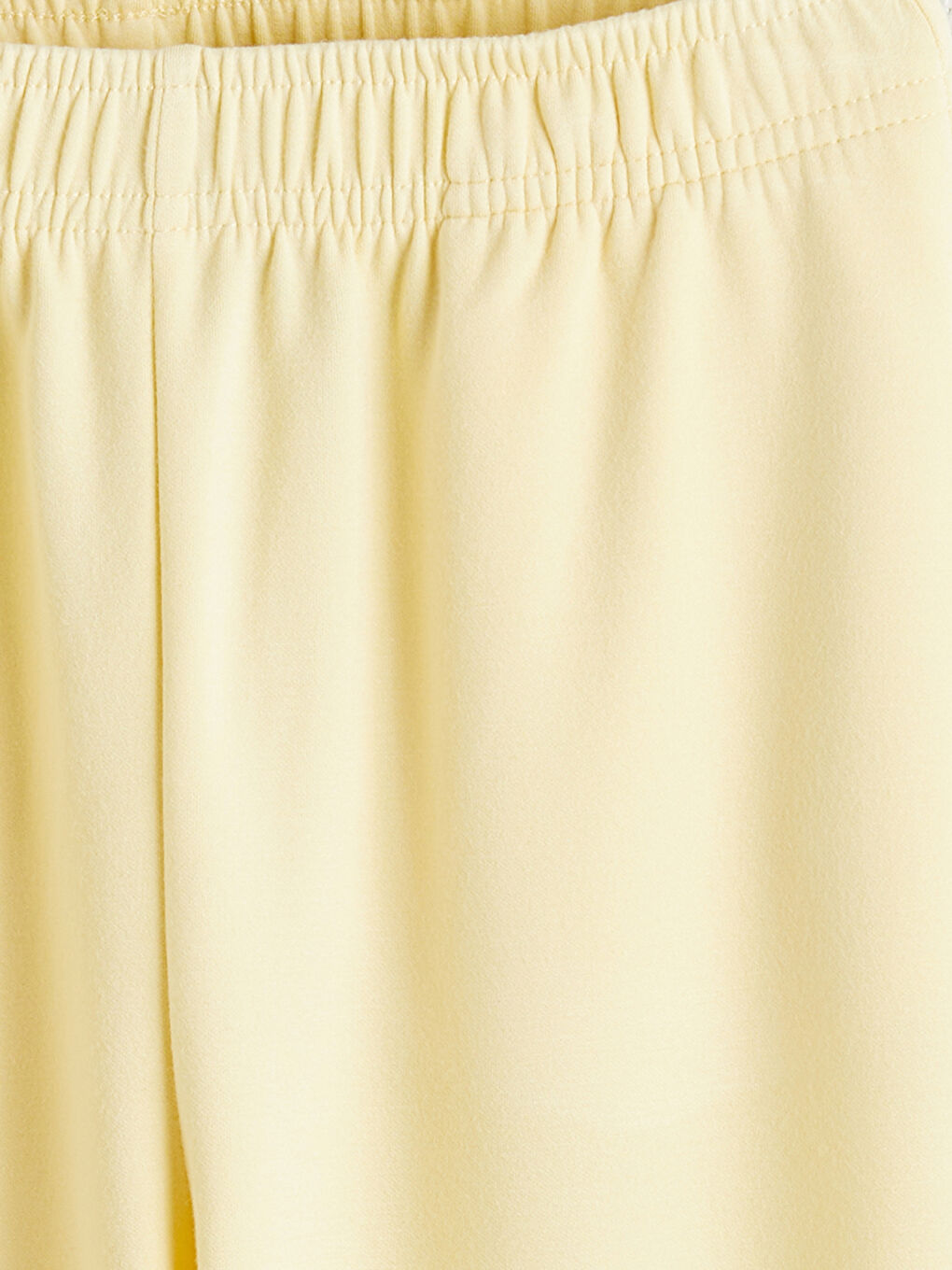 بنطلون رياضي بنات بخصر مرن-1