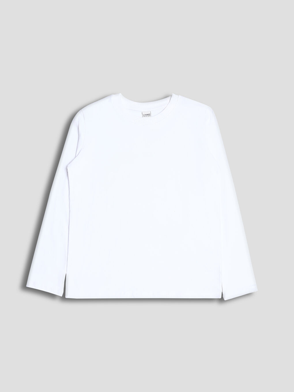 Crew Neck Long Sleeve Basic Boys' T-Shirt
